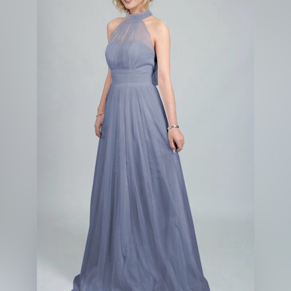 Tulle & Chantilly Bridesmaid Dress - Dusty Blue- NWT Size 12